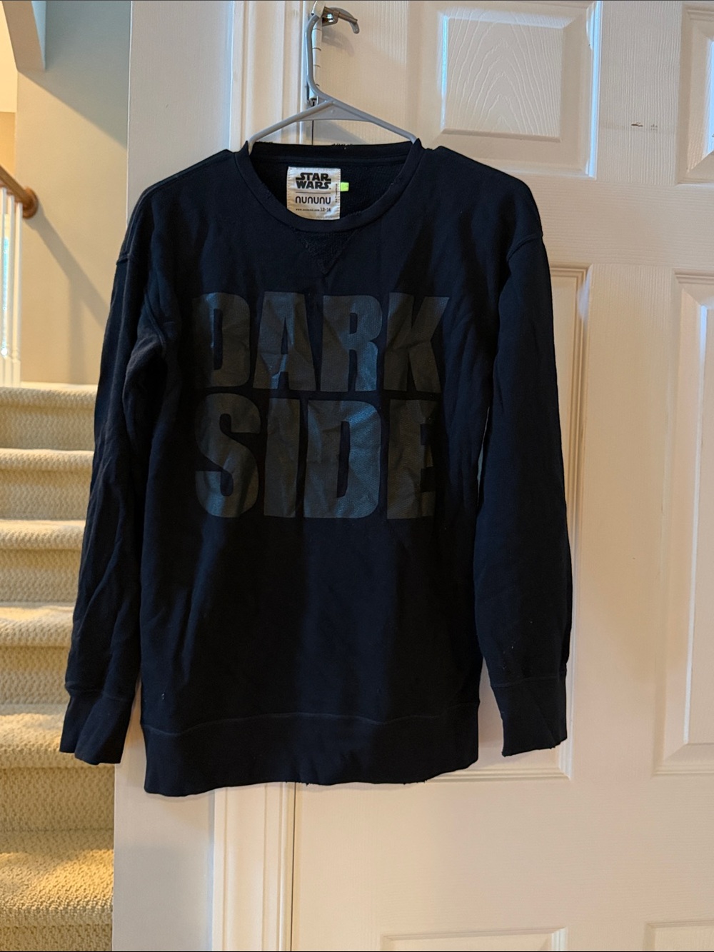 Nununu Star Wars Black Kids Sweatshirt with Dark Side Print